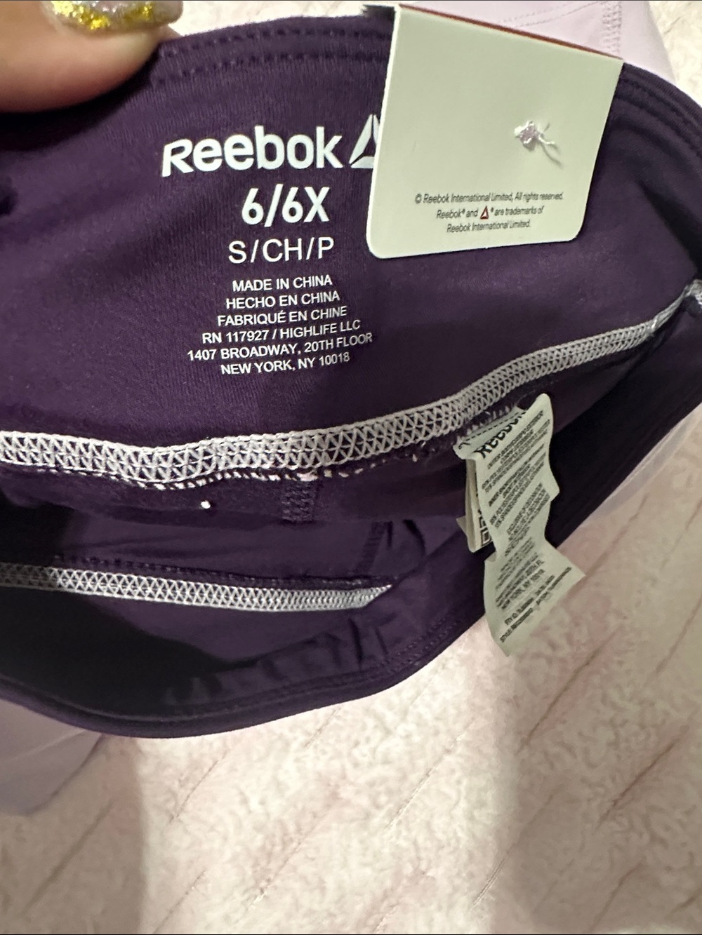 Reebok Lilac Athletic Skort with Logo
Girls small (6/6x) - Picture 5 of 5